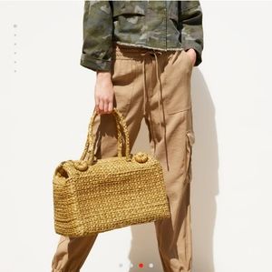 ON HOLD Zara straw woven bag basket